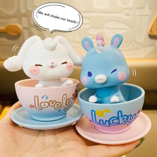 Cartoon Cute Animals Shaking Head Dolls Car Ornaments Accessories Resin Car Dashboard Decoration Unique Car Interior Decoration