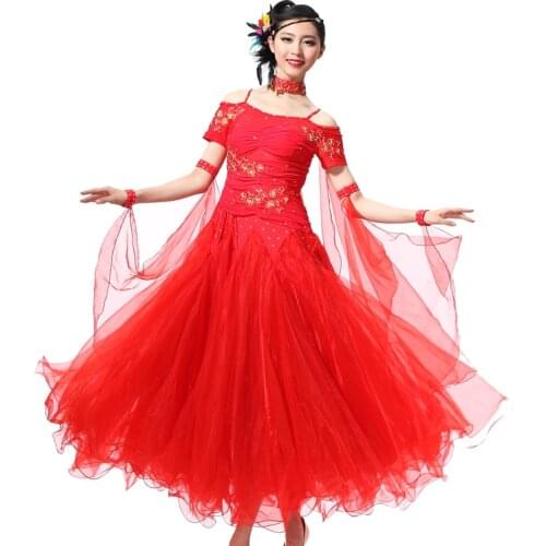 New Ballroom dance costumes sexy spandex stones ballroom dance dress for women ballroom dance competition dresses
