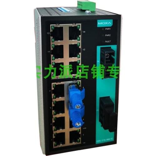 New Original Spot Photo For MOXA EDS-316-MM-SC-T Unmanaged Industrial Ethernet Switch Multi-mode Wide Temperature