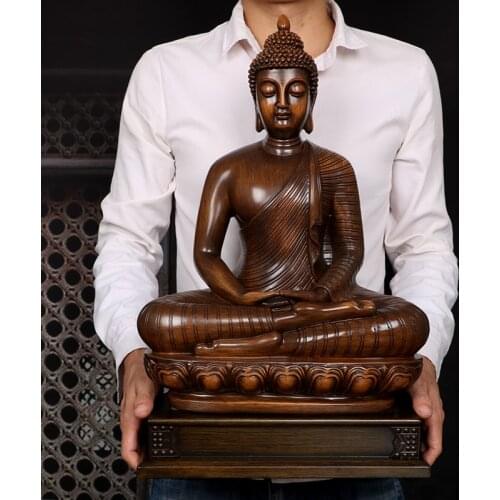 Wholesale Buddha product Southeast Asia Thailand HOME shop family Bless Safe good luck Buddha Sitting Buddha art statue LARGE