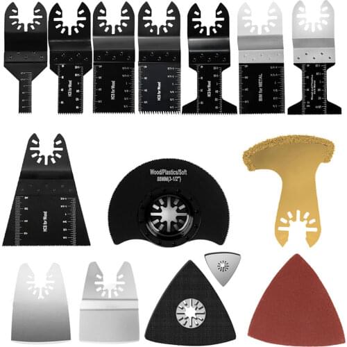 Oscillating Multi Tool Saw blade for Wood/Hard Material/Metal Cutting Quick-release HCS/Bi-metal Multi-function Tool Accessories