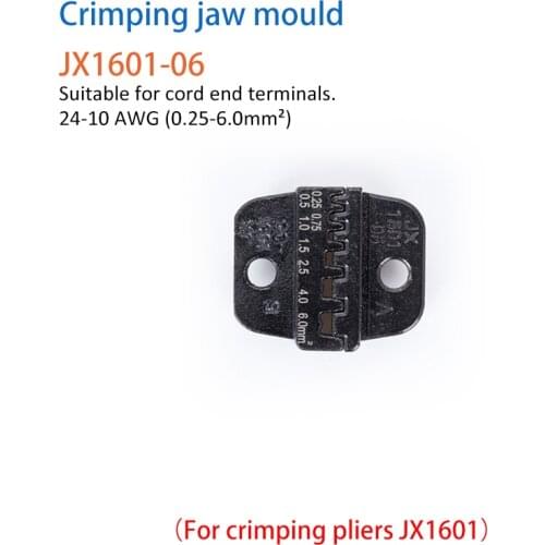 Paron 2546 JX-1601-01/06/08/10 AWG Solar Connector Terminals Die Wire Crimper Jaw Ferrule Mold Crimping Pliers Accessory
