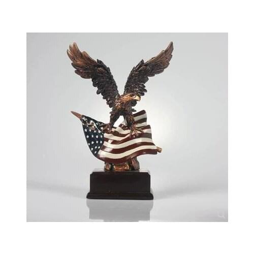 EAGLE CRAFTS, CREATIVE BIRD ARTWORK, HOME DESK DECORATION, AMERICAN STYLE