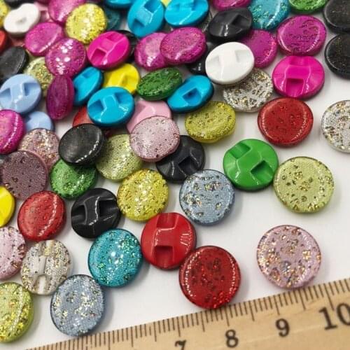 100pcs 12mm shank resin buttons shirt buttons apparel sewing accessories mix colors DIY crafts PH169