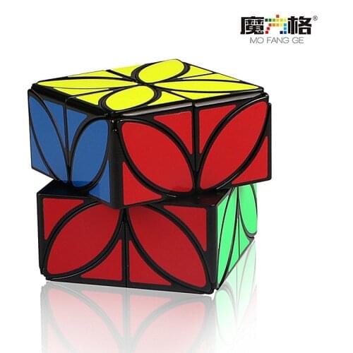 QiYi Clover Magic Speed Cube Puzzle Plus Version 4 Leaf Clover Cube Strange-shape Magic Speed Cube Puzzle Toys For Children Kids