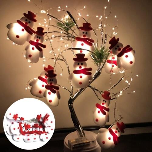 Christmas Snowman LED String Light Home Xmas Party Lamp Decoration Hang Gift