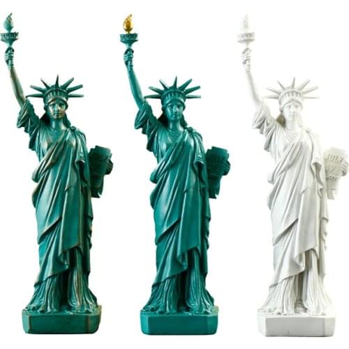 European-Style Resin Statue United States Figurine of Liberty Model Crafts Home Decor Decorative Office Study Desktop Decoration
