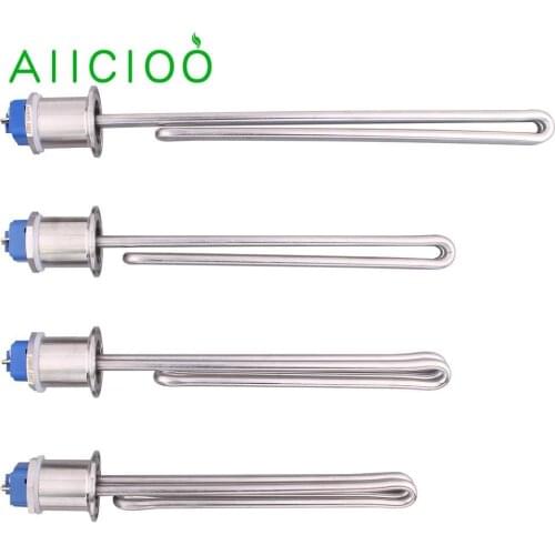 AIICIOO DN25 Electric Water Heater Element Immersion Heater for Brewing Heating 1 INCH NPT Thread 208V/2500W 3500W 4500W 5500W