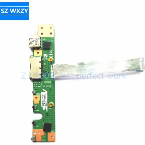 For ASUS Q502LA Power Button USB Card Reader Board With Cable 60NB0580-IO1020 Q502LA_IO_RTS5170 REV 2.0 100% Tested Fast Ship