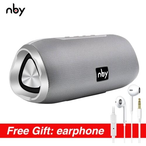 Nby-6670 Waterproof Bluetooth Speaker Portable 3D Stereo Music Sound Wireless Loudspeaker Outdoor Woofer Speakers 10W FM Radio