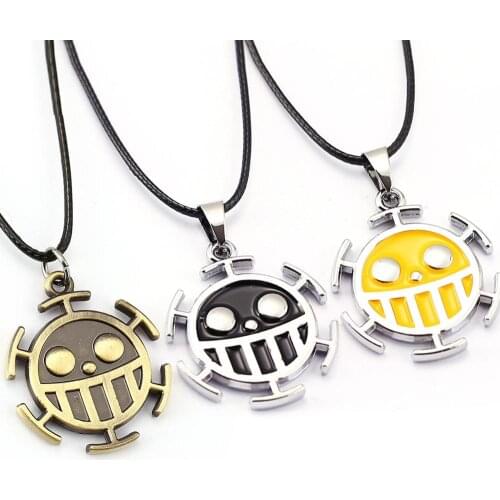 Jewelry Inspired by One Piece Trafalgar Law Anime Cosplay Accessories Necklace Alloy Mens Hot Halloween Costumes