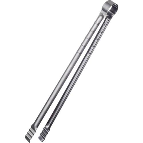 1pc Grilling Tongs Long Stainless Steel Kitchen Tongs Cooking Tongs Ice Cube Tongs Bread Tongs Multifunction Kitchen Tools