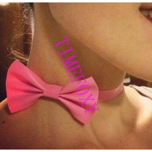 100% latex collar rubber detachable collar fashion men and women collar handmade party accessories