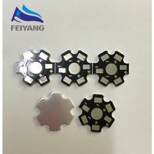 100pcs High Power 1w /3w /5w Watt LED Heat Sink Aluminum Base Plate 20 mm LED board KIT DIY high quality star heatsink
