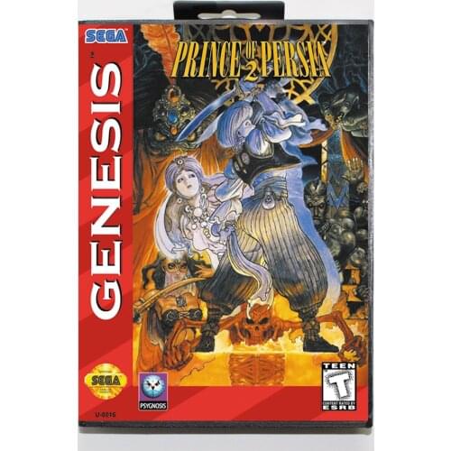 Prince of Persia 2 16bit MD Game Card For Sega Mega Drive/ Genesis with Retail Box