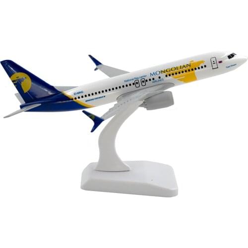 20cm Aircraft Boeing 737MAX Mongolian Alloy Plane B737 with Wheel Model Toys Decoration Children Gift for Collection