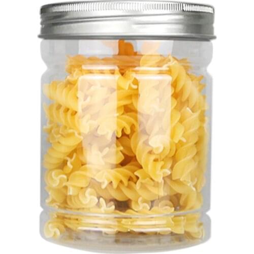 500ml Food Preservation Container Transparent Plastic Jar Scale Bottle Fresh Pot Kitchen Storage Cans Sealing Box Tank