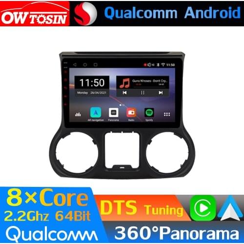 Qualcomm 8Core Android Car Media For Jeep Wrangler 3 JK RHD 2011-2017 GPS Navigation 360 Camera Radio Optical HDMI HIFI CarPlay