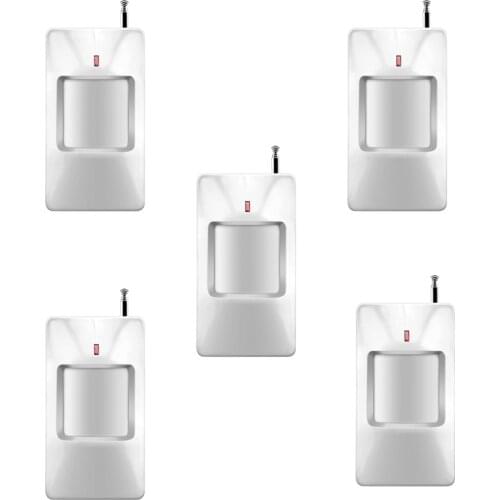 Wireless Infrared Alarm Detector Common Passive IR PIR Motion Sensor Wide Angel w External Antenna 433MHz for GSM alarm system