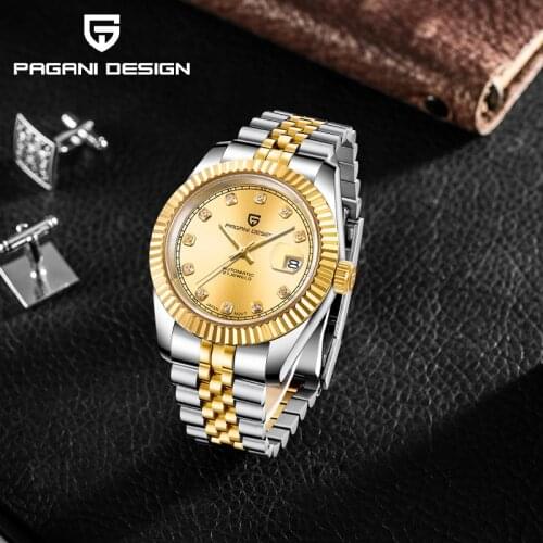 2021 New PAGANI DESIGN Male Watches Luxury Mens Mechanical Automatic Watch Sapphire Crystal 100M Waterproof Clock Orologio Uomo