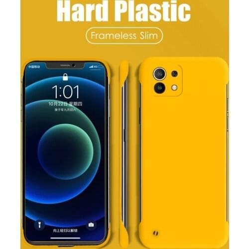 Hard Plastic For Xiaomi Mi Poco F3 Case Matte Frameless Redmi Note 10 mi 11 Ultra F2 Pro Mi 9T Lite mi10 S Protective Pure Cover