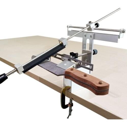 Long knife blade Knife sharpener grinding system 360 degree flip clip with 4pcs diamond whetstone