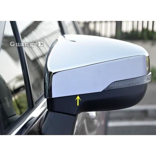 For Subaru XV 2012 2013 2014 2015 Car ABS Chrome Decoration Stick Rear View Rearview Side Glass Mirror Cover Trim Frame 2pcs
