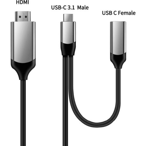 Mobile phone video converter hub Docking Station TV projector adapter Type-c to HDMI data cable