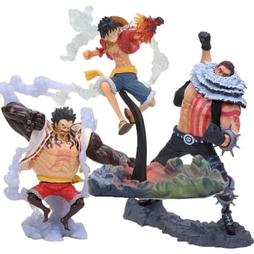 Anime One Piece Figure King of Artist KOA Battle Ver. Mokey D Luffy VS Charlotte Katakuri PVC Action Model Figure Toys