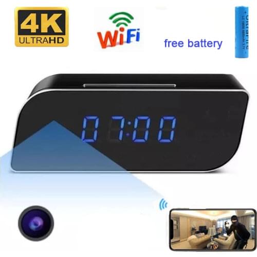 4K Wifi Secret Clock Micro Camera Espia AP Recorder Security Cam IR Night Vision Motion Detect Camcorder Micro Camera