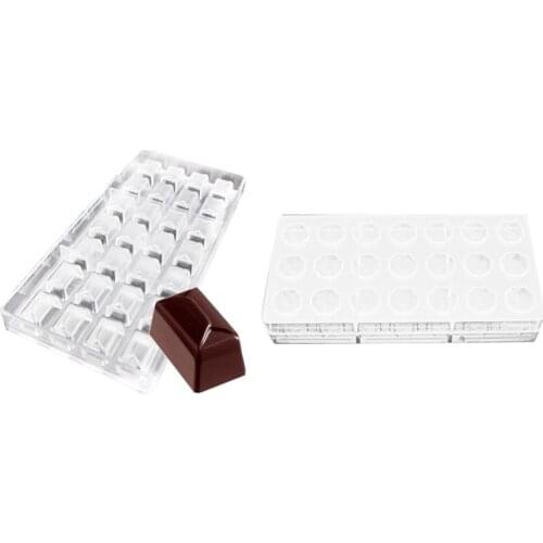 Clear Hard Chocolate Maker Polycarbonate DIY 21 Half Ball Candy Mold & Diy Pastry Tools Polycarbonate Chocolate Molds