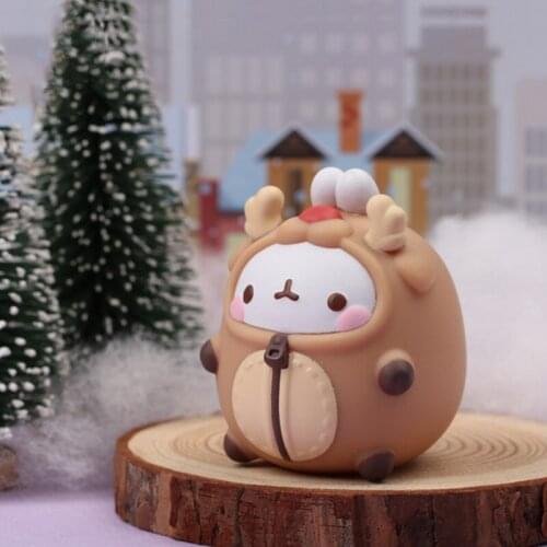 Blind Box Toys MOLANG Rabbit Blind Box Guess Bag Blind Bag Toy Anime Figures Cute Model Doll Car Desktop Ornaments Free Shipping