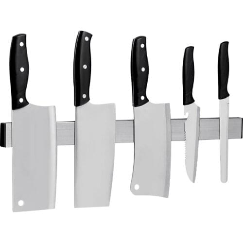 Kitchen Knift Hanger Stainless steel Tool Holder Magnetic Tool Receiving Frame Kitchen Suction Stone Wall Hanging No Drilling