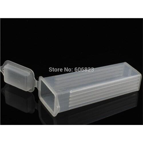 New 50 Pcs Plastic Slides Mailers Box W Flip Top Holds 5 Slides
