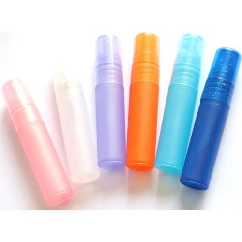 50pcs/lot Empty 5ML 10ML mini plastic spray perfume bottle, small promotion sample perfume atomizer