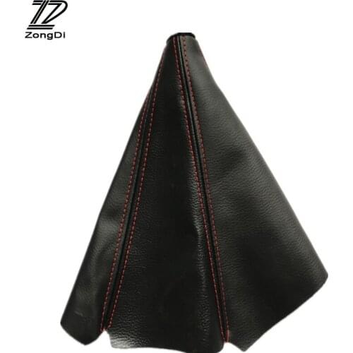 ZD 1X Gear Shifter Dustproof Cover carbon Fiber leather For Hyundai Solaris i30 Kia rio ceed Mercedes benz w203 w204 accessories