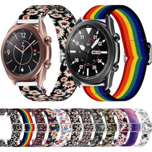 20mm 22mm Nylon Strap For Samsung Galaxy Watch3 41mm Smart watch Sport bracelet For Galaxy Watch 3 45mm Wrist Strap Accessories