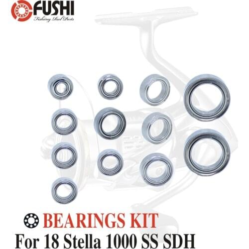 Fishing Reel Stainless Steel Ball Bearings Kit For Shimano 18 Stella 1000 SS SDH / 03797 Spinning reels Bearing Kits