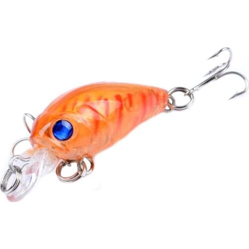 Super strength crank fishing lure crankBait Bionic Fishing Bait 4.5CM/4G Rock Fat Plastic Fake Bait Hard Bait Sea Fishing