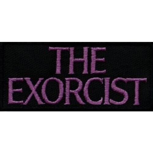 3.75'' The Exorcist Logo Embroidered iron on and sew on Patch Horror Priest Poster Regan Father Lankester