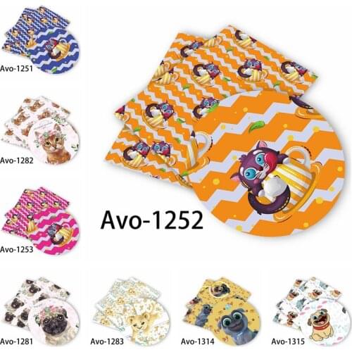 Huangtao Diy accessories 30*136cm Printed Faux Synthetic Leather for Bow,DIY handmade Materials