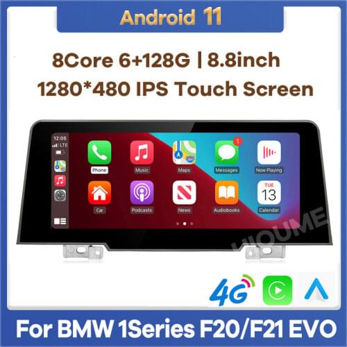 8.8" 8Core CPU 8G+128G Android 10 Car Multimedia Player GPS Navigation Radio for BMW 1 Series F20 F21 EVO 2018 2019 CarPlay