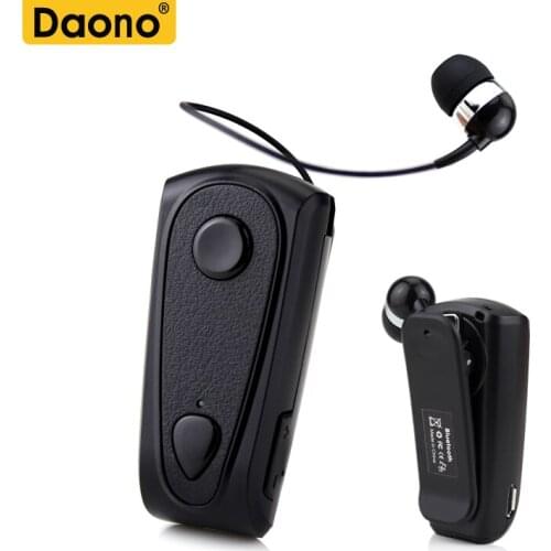 DAONO Auriculares Wireless Earbuds Driver Car Bluetooth Earphones Call Remind Vibration Wear Clip Bluetooth Headset