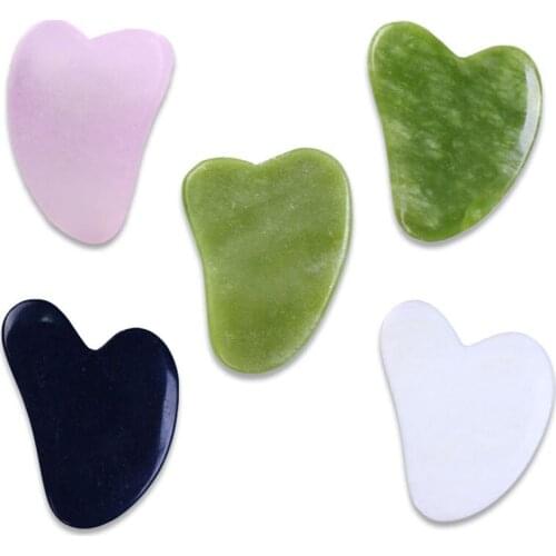 Jade Beauty Scraping Board Facial and Eye Skin Care Dredge Meridians Lift Tighten Wrinkle Eliminate Fatigue Spa Massage