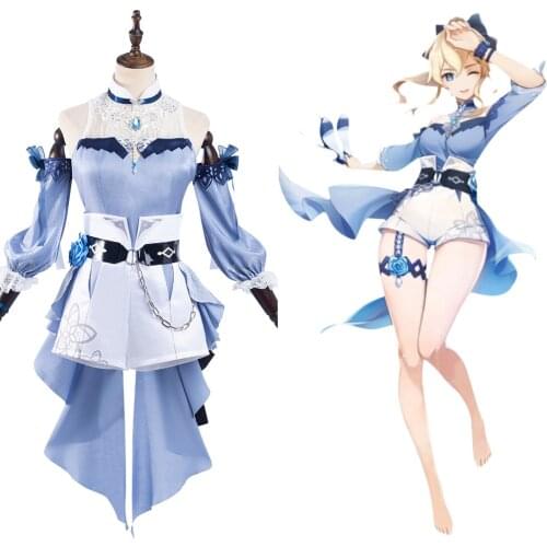 Genshin Impact Qin Cosplay Costume Swimwear Outfits Halloween Carnival Suit