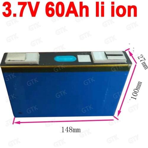 3.7V 60Ah Lithium ion battery 3.7V lipo batetry for DIY 24V 12V 60Ah 120Ah vehicle scooter boats bakfiets surfboard Go Cart RV