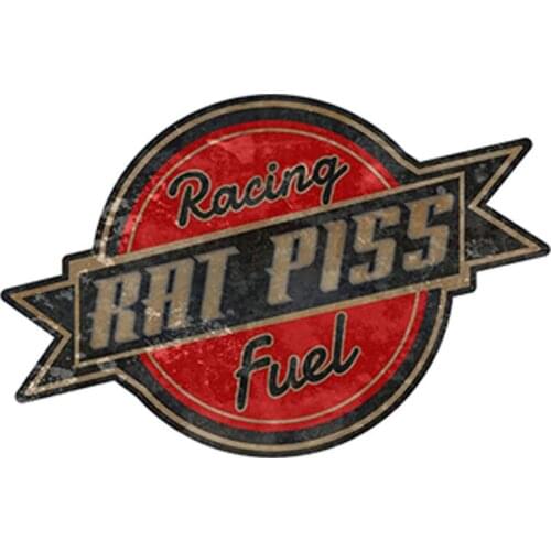 Personality Creative Rat Rod Rat Piss Racing Fuel Racing Car Stickers Accessories Vinyl Car Styling Cover Scratches Waterproof