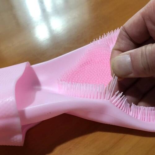 Dishwashing gloves artifact cat and dog pet bath magic silicone latex female universal household cleaning brush