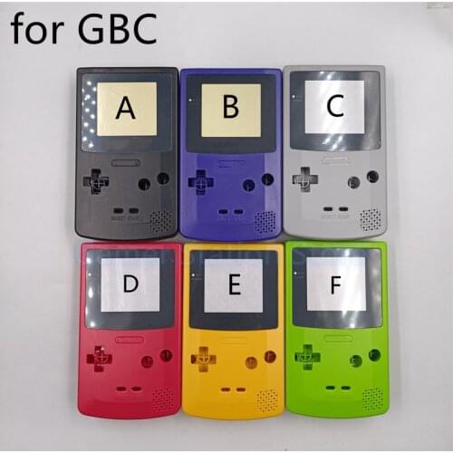1set multiple colour Plastic Full Shell Housing Pack Case Cover For Game Boy for GBC Replacement accessories