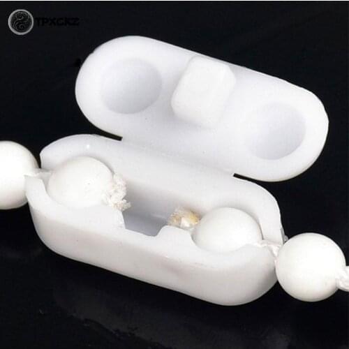 10pcs/lot Plastic Roller Blinds Pull Cord Connector Curtain Chain Connector For Vertical Blinds Joiners Spare Tool Replacement